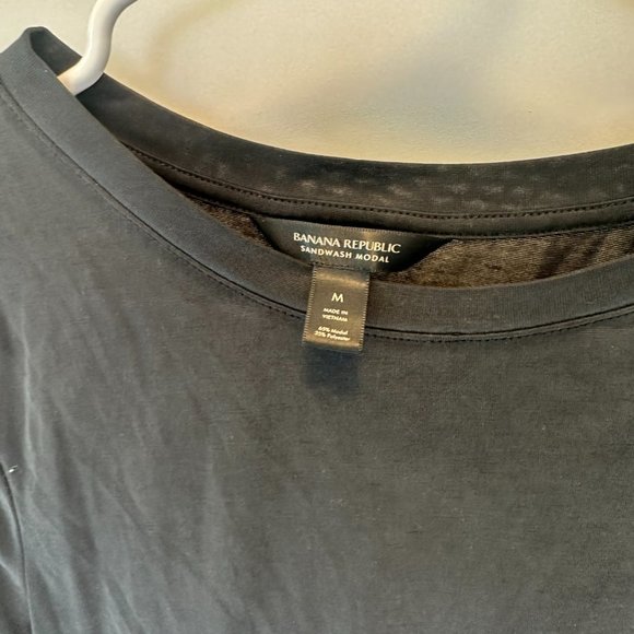 BANANA REPUBLIC Sandwash Modal Ruched Shirt Medium - Picture 4 of 6